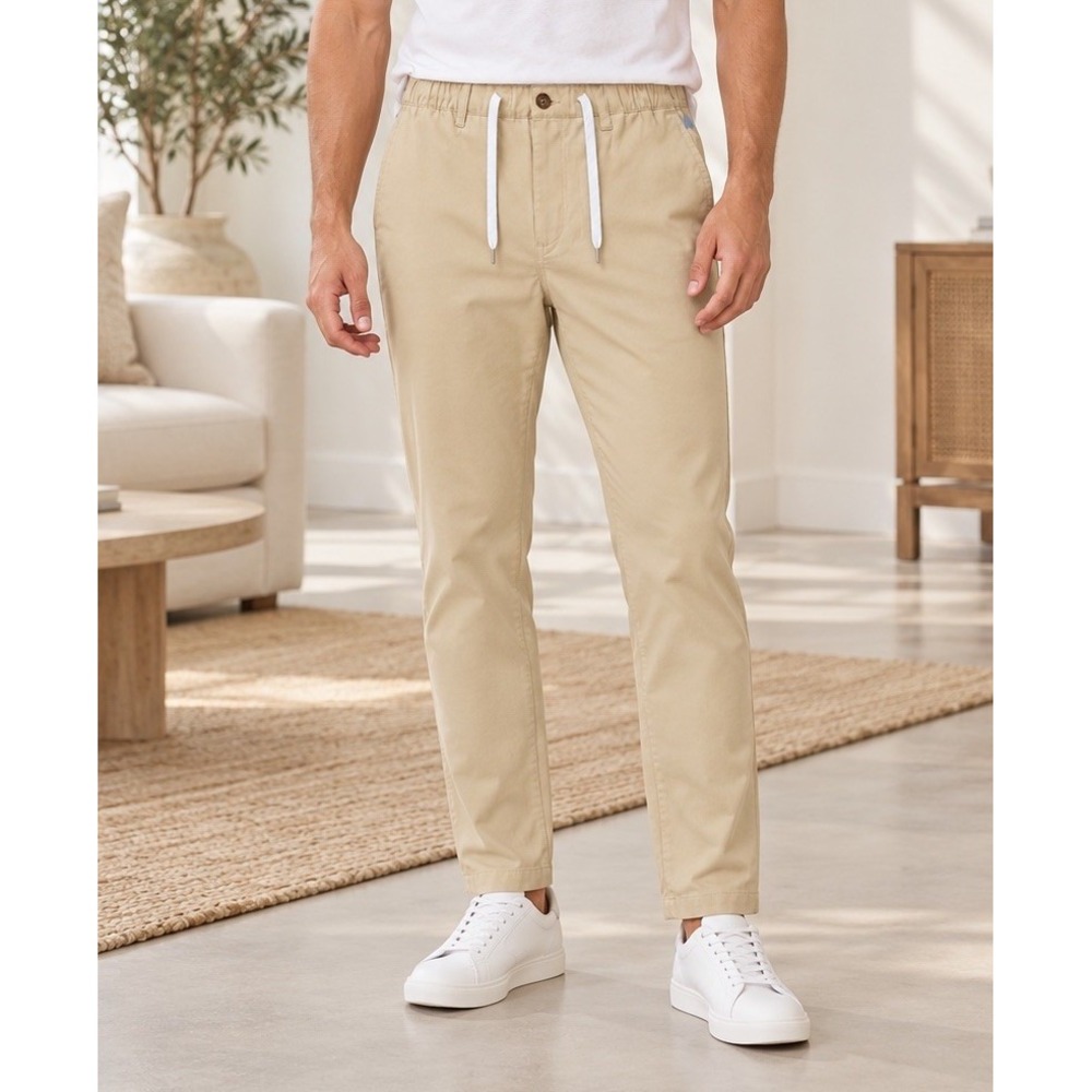 Chubbies The Travertines Everywear Performance Casual Pants Men's Size M Khaki